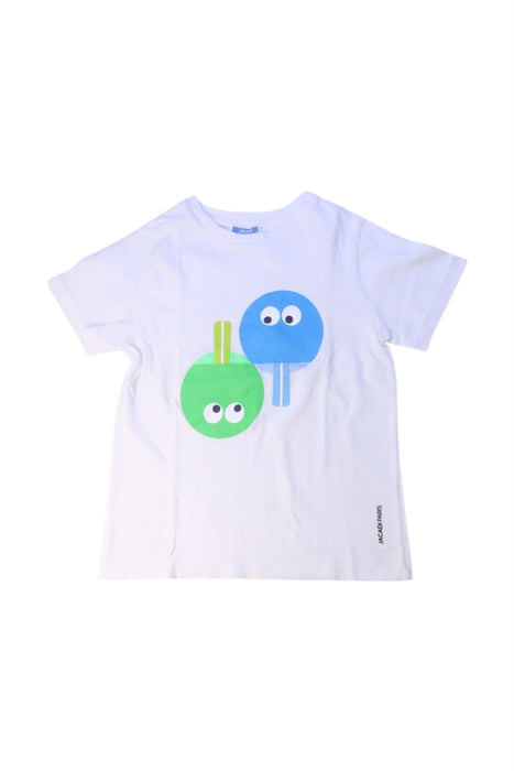 A White Short Sleeve T Shirts from Jacadi in size 8Y for boy. (Front View)