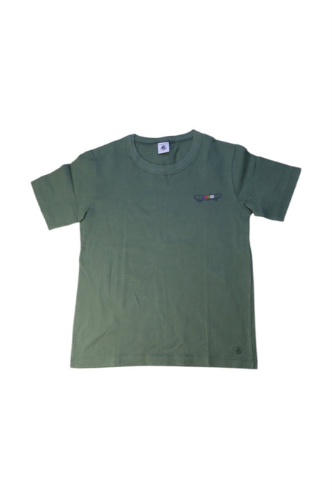 A Green Short Sleeve T Shirts from Petit Bateau in size 10Y for boy. (Front View)