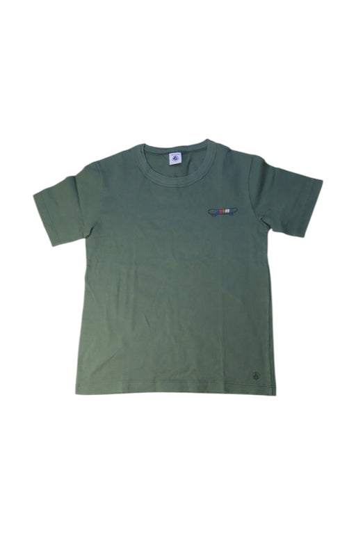 A Green Short Sleeve T Shirts from Petit Bateau in size 10Y for boy. (Front View)
