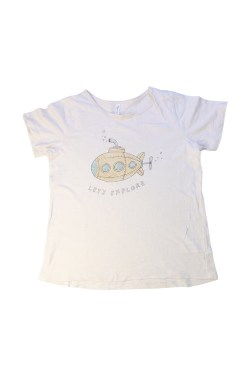 A White Short Sleeve T Shirts from Rylee + Cru in size 6T for boy. (Front View)