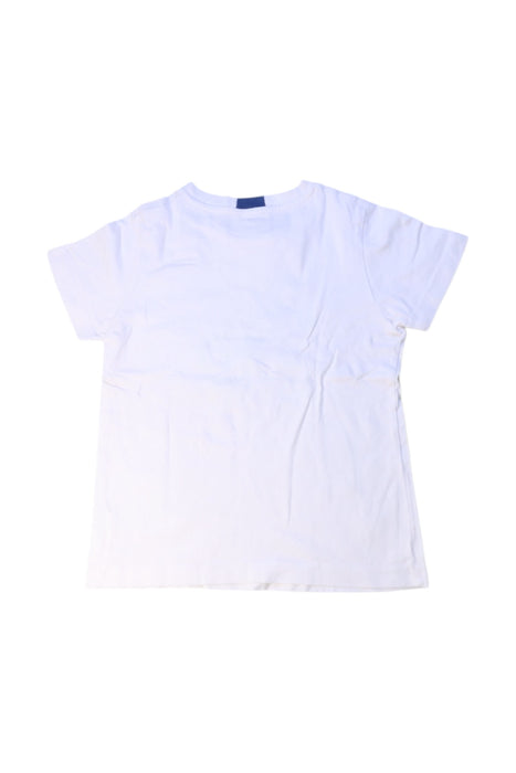A White Short Sleeve T Shirts from Jacadi in size 6T for boy. (Back View)