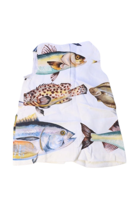 A Multicolour Sleeveless Dresses from Dolce & Gabbana in size 3-6M for girl. (Back View)