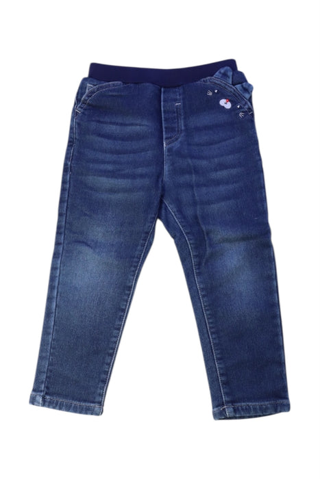 A Blue Jeans from Momonittu in size 2T for girl. (Front View)