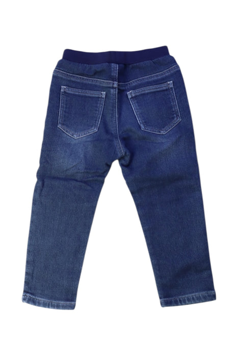 A Blue Jeans from Momonittu in size 2T for girl. (Back View)