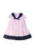 A Pink Short Sleeve Dresses from Armani in size 3-6M for girl. (Front View)