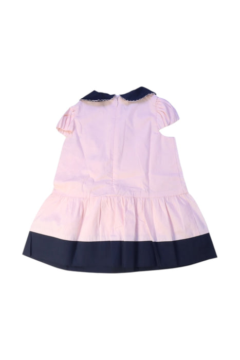 A Pink Short Sleeve Dresses from Armani in size 3-6M for girl. (Back View)