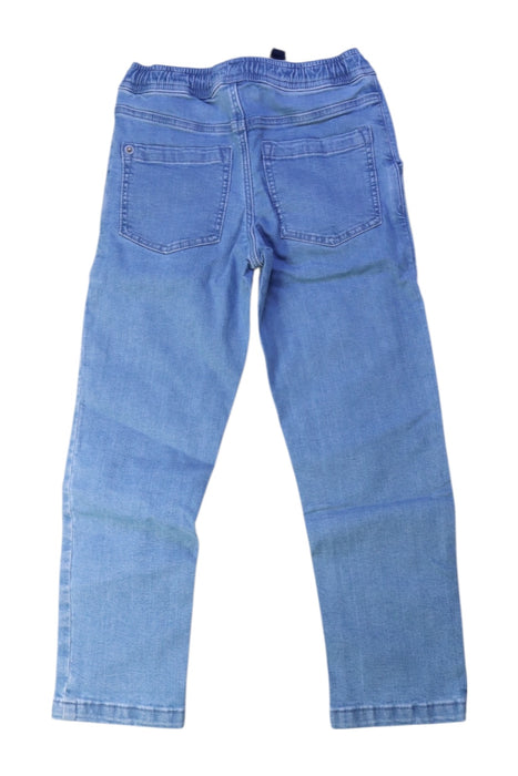 A Blue Casual Pants from Petit Bateau in size 6T for boy. (Back View)