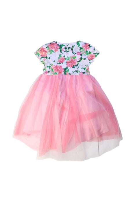 A Multicolour Short Sleeve Dresses from I Pinco Pallino in size 2T for girl. (Back View)