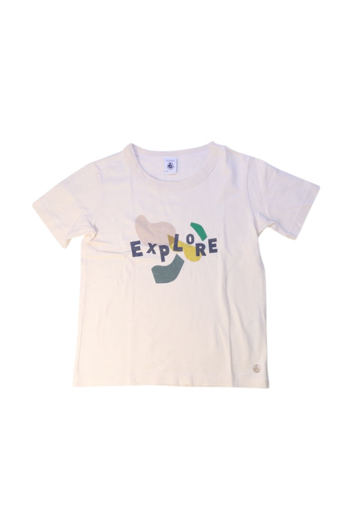 A White Short Sleeve T Shirts from Petit Bateau in size 8Y for neutral. (Front View)