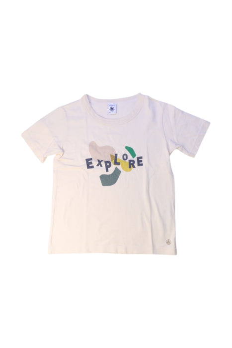 A White Short Sleeve T Shirts from Petit Bateau in size 8Y for neutral. (Front View)