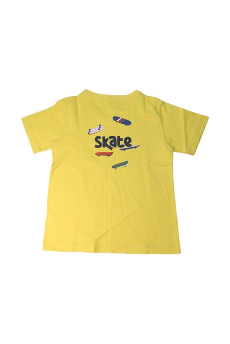 A Yellow Short Sleeve T Shirts from Petit Bateau in size 8Y for boy. (Back View)
