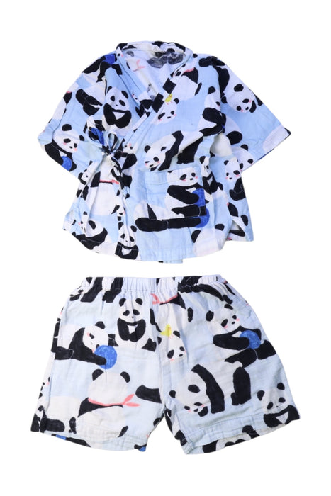 A Multicolour Shorts Sets from Mimi Mono in size 5T for neutral. (Front View)