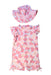 A Pink Swim Sets from Snapper Rock in size 12-18M for girl. (Front View)