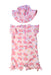 A Pink Swim Sets from Snapper Rock in size 12-18M for girl. (Back View)