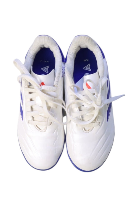 A Blue Cleats/Soccer Shoes from Adidas in size 6T for boy. (Back View)