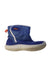 A Blue Winter Boots from Keen in size 6T for boy. (Front View)