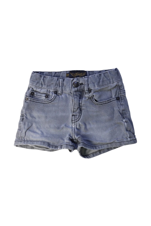 A Blue Shorts from Finger in the Nose in size 8Y for girl. (Front View)