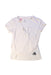 A White Active Tops from Adidas in size 9Y for girl. (Front View)