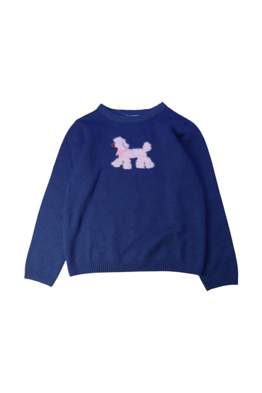 A Blue Knit Sweaters from Momonittu in size 10Y for girl. (Front View)