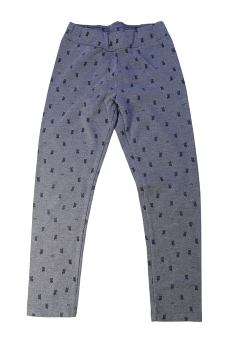 A Grey Leggings from Momonittu in size 10Y for girl. (Front View)