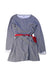 A Blue Long Sleeve Dresses from Petit Bateau in size 8Y for girl. (Front View)
