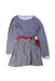 A Blue Long Sleeve Dresses from Petit Bateau in size 8Y for girl. (Front View)