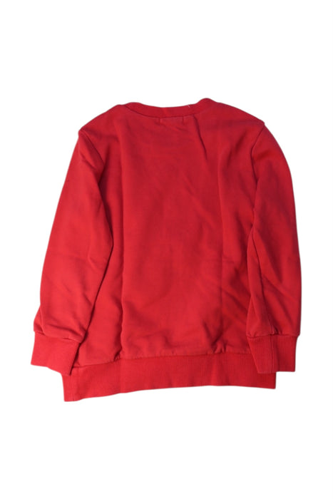 A Red Crewneck Sweatshirts from Momonittu in size 6T for boy. (Back View)