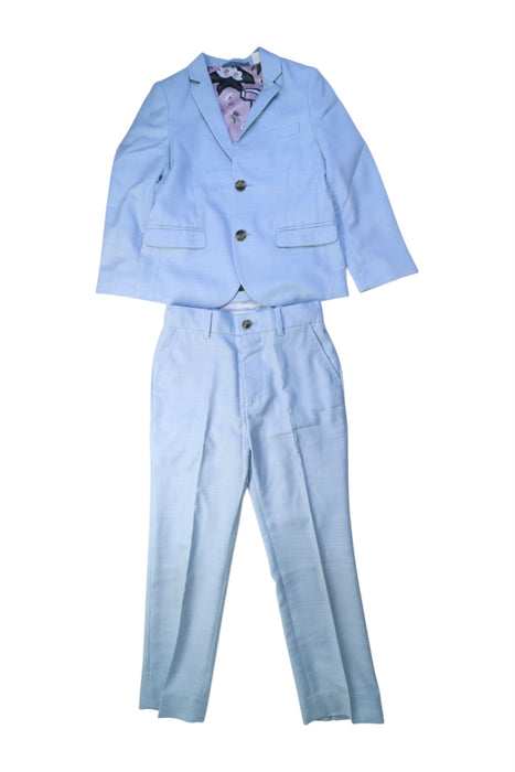 A Blue Suits from Baker by Ted Baker in size 6T for boy. (Front View)