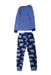 A Blue Pyjama Sets from Little Blue House in size 6T for boy. (Back View)