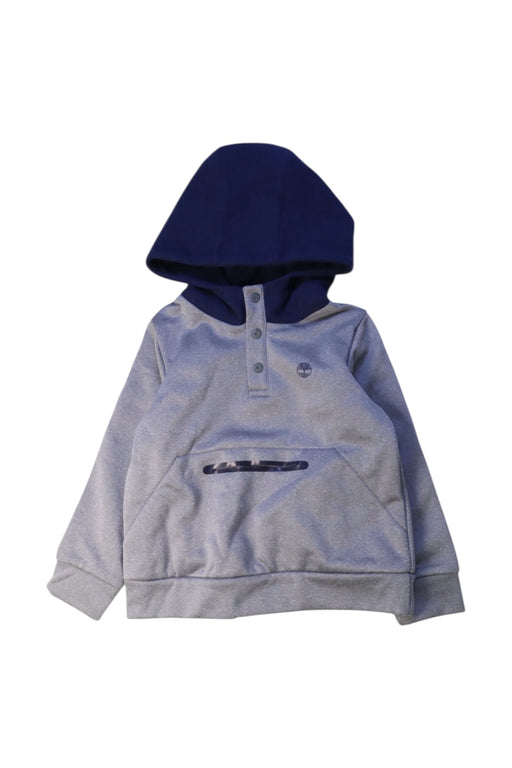 A Grey Hooded Sweatshirts from Timberland in size 4T for boy. (Front View)