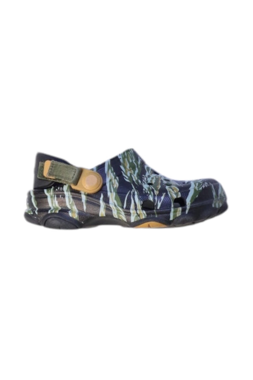 A Multicolour Slip Ons from Crocs in size 3T for neutral. (Front View)