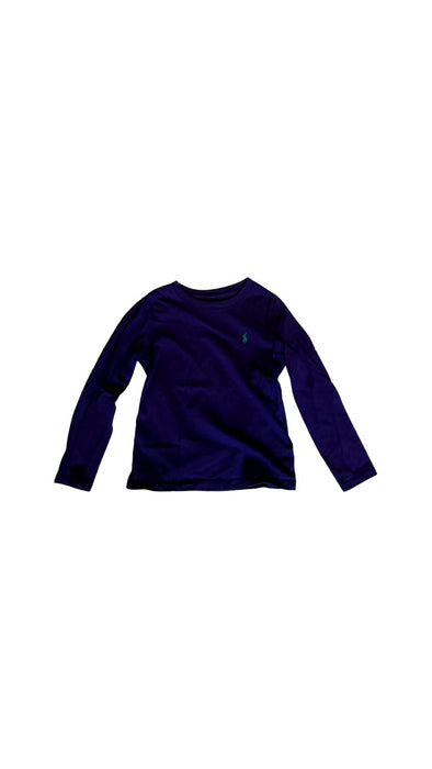 A Purple Long Sleeve T Shirts from Polo Ralph Lauren in size 4T for neutral. (Front View)