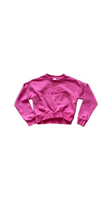 A Pink Crewneck Sweatshirts from Givenchy in size 12Y for girl. (Front View)