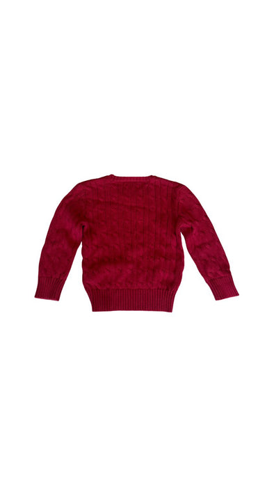 A Red Knit Sweaters from Polo Ralph Lauren in size 3T for neutral. (Back View)