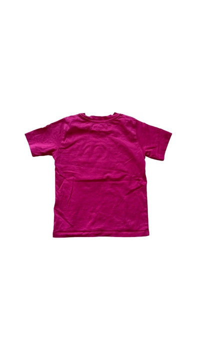 A Pink Short Sleeve T Shirts from Moncler in size 4T for girl. (Back View)