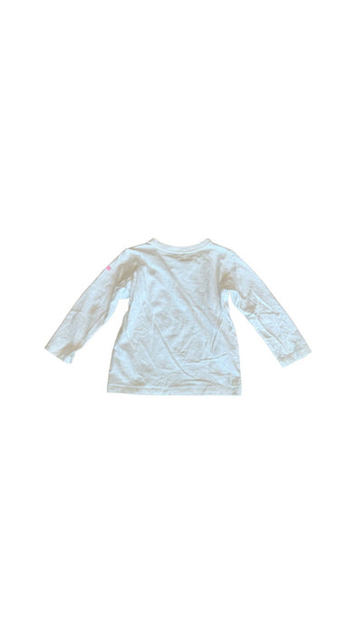 A White Long Sleeve T Shirts from Miki House in size 2T for neutral. (Back View)