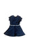 A Navy Short Sleeve Dresses from Tommy Hilfiger in size 3T for girl. (Back View)