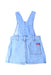 A Blue Overall Dresses from Seed in size 3T for girl. (Back View)