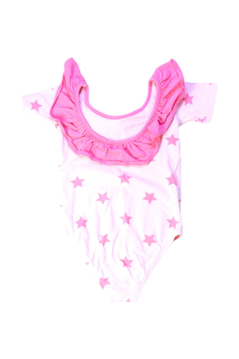 A Pink Short Sleeve Bodysuits from Seed in size 2T for girl. (Back View)