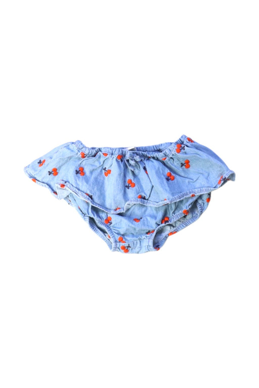 A Blue Bloomers from Seed in size 12-18M for girl. (Front View)