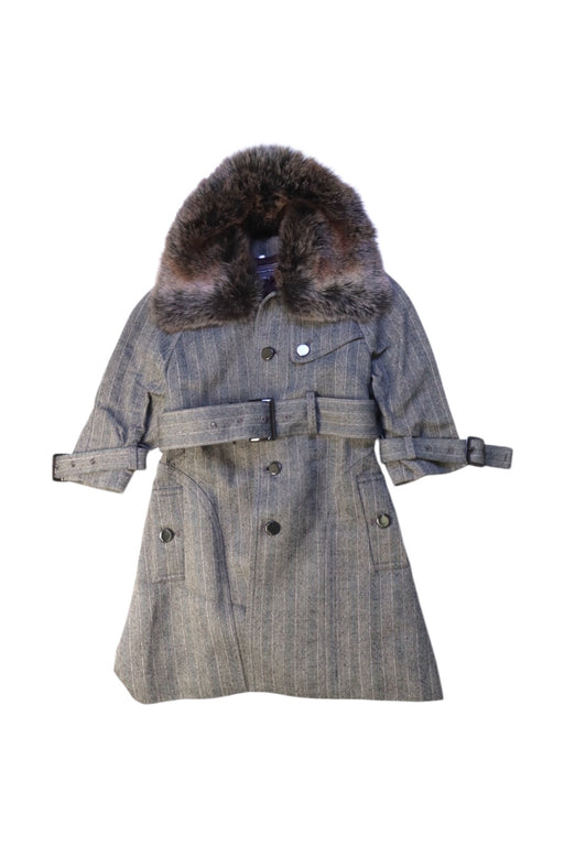 A Grey Coats from Nicholas & Bears in size 12-18M for girl. (Front View)