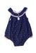 A Navy Swimsuits from Janie & Jack in size 6-12M for girl. (Back View)