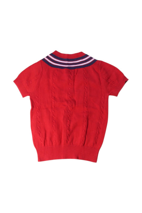A Red Sweater Vests from Nicholas & Bears in size 12-18M for boy. (Back View)