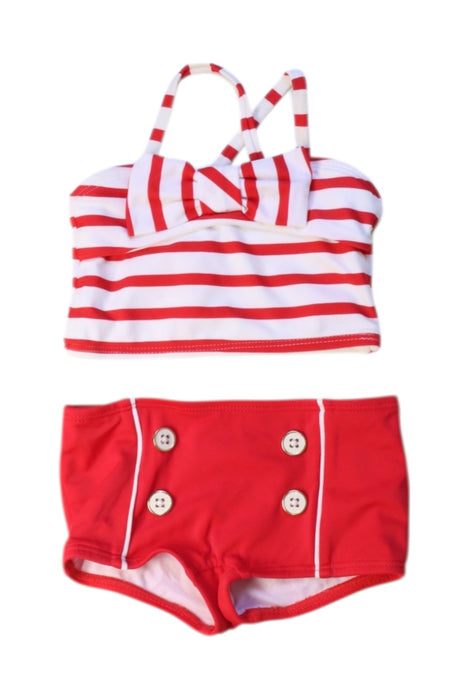 A Red Bikinis from Janie & Jack in size 6-12M for girl. (Front View)