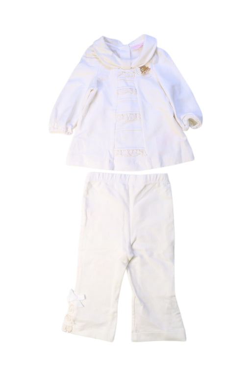 A White Pants Sets from Nicholas & Bears in size 0-3M for girl. (Front View)