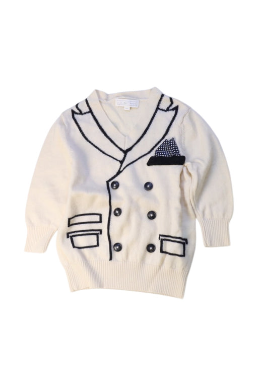 A Ivory Knit Sweaters from Nicholas & Bears in size 12-18M for boy. (Front View)