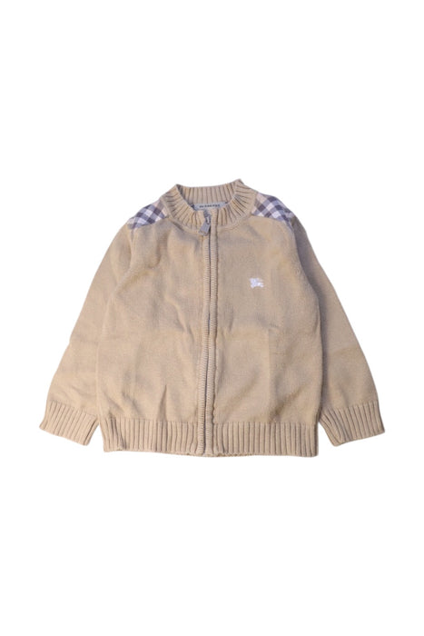 A Beige Cardigans from Burberry in size 2T for boy. (Front View)