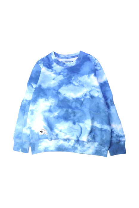 A Blue Crewneck Sweatshirts from Abercrombie & Fitch in size 9Y for girl. (Front View)