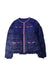 A Navy Puffer/Quilted Jackets from Nicholas & Bears in size 12Y for girl. (Front View)