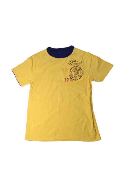 A Yellow Short Sleeve T Shirts from Polo Ralph Lauren in size 8Y for boy. (Front View)